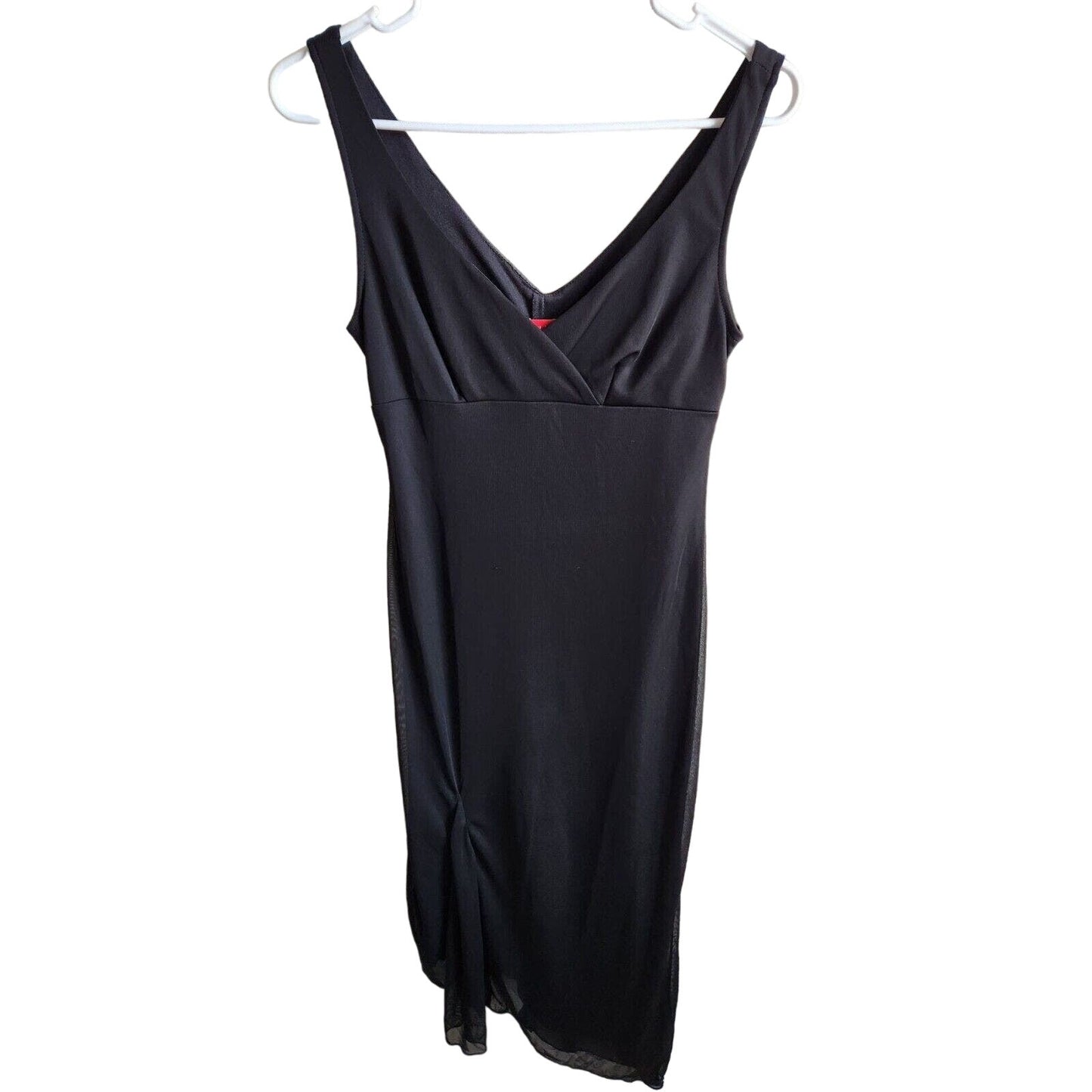 Vintage Ruby Rox Womens Sz M Vintage Asymmetrical Hem Dress Black