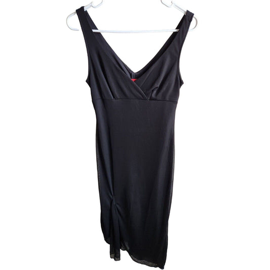 Vintage Ruby Rox Womens Sz M Vintage Asymmetrical Hem Dress Black