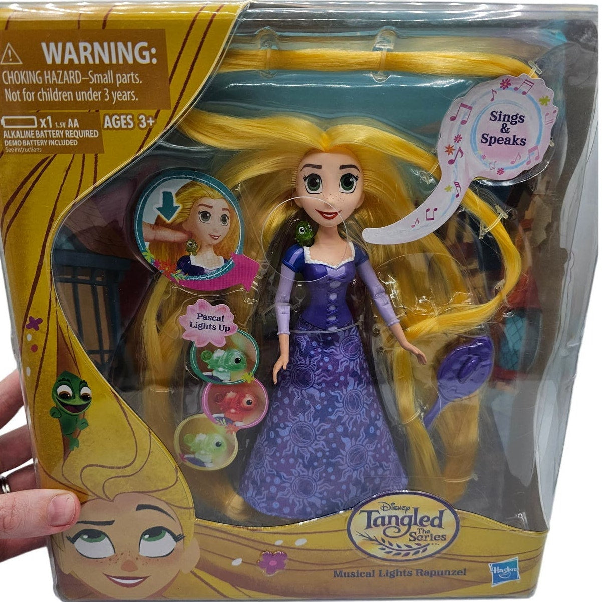 Disney’s Tangled The Series Musical Lights Rapunzel, Hasbro, 3+ Sings speaks