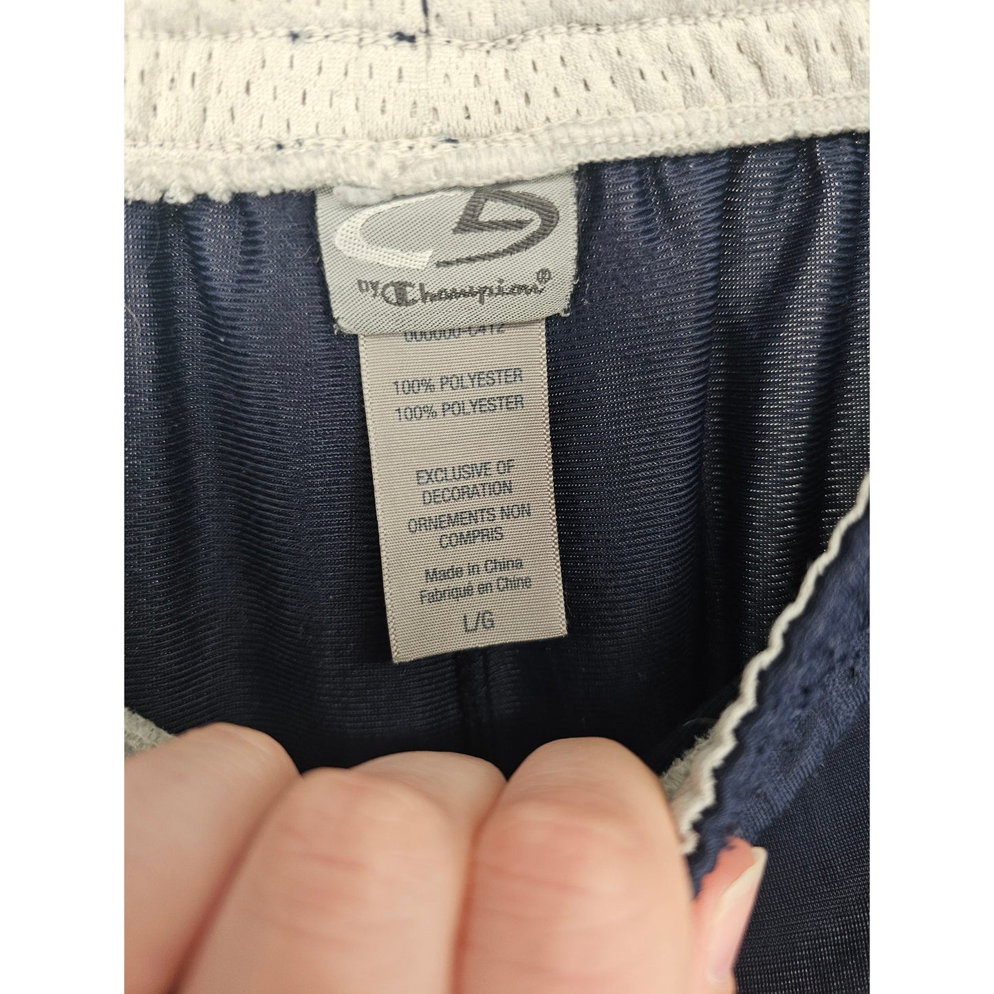 C by Champion Mens Sz L Navy Blue Athletic Track Pants