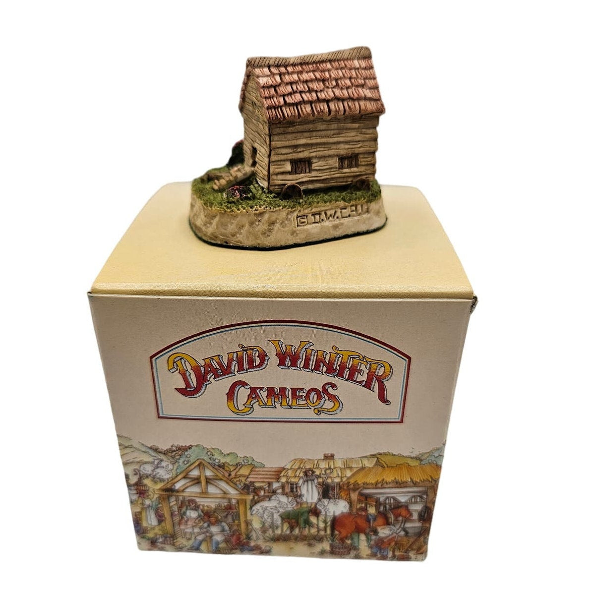 David Winter Cameos Poultry Ark 1991 Hand Made And Painted With Box And COA