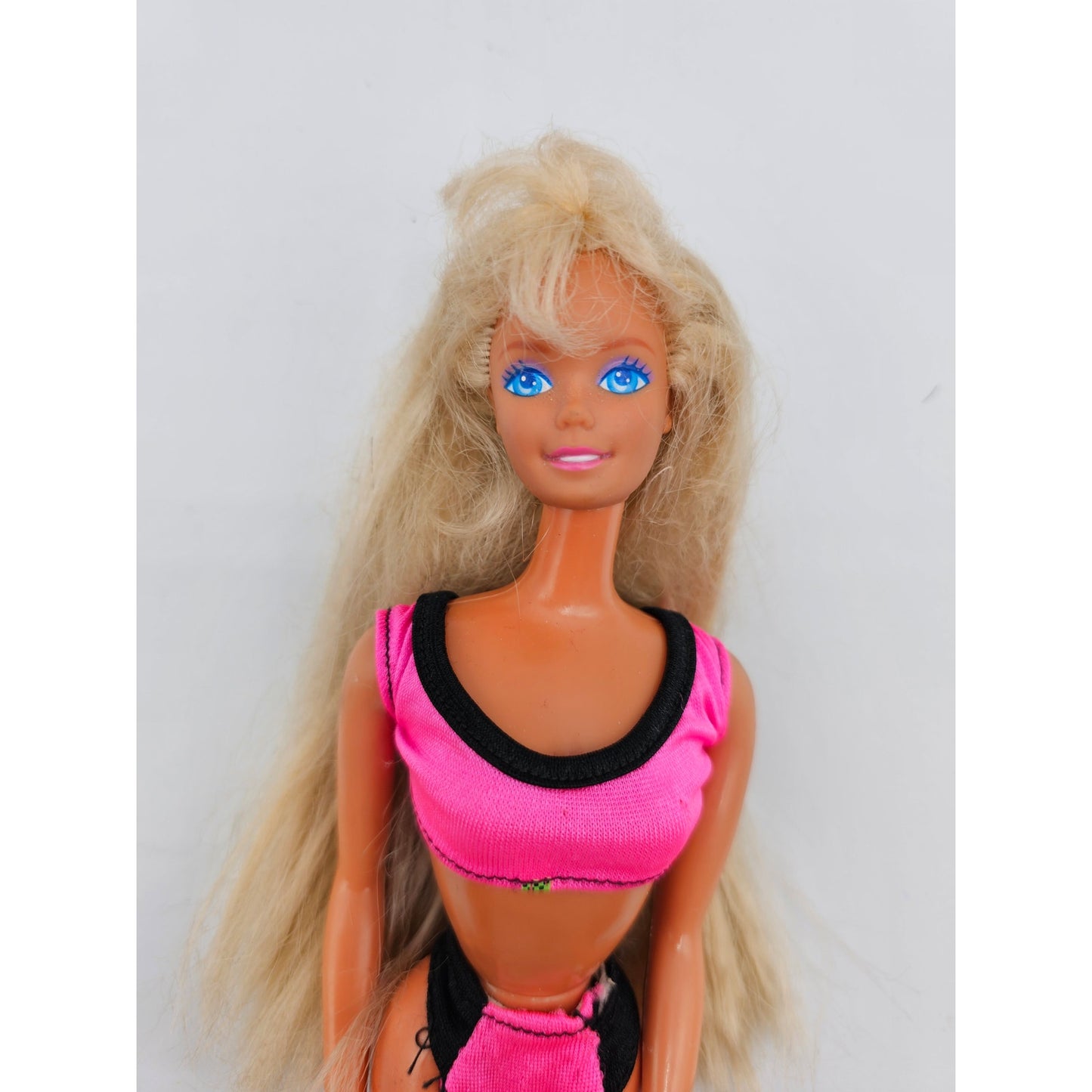 Vintage 1988 Beach Blast Barbie Doll w/ Pink Bikini Blonde Hair
