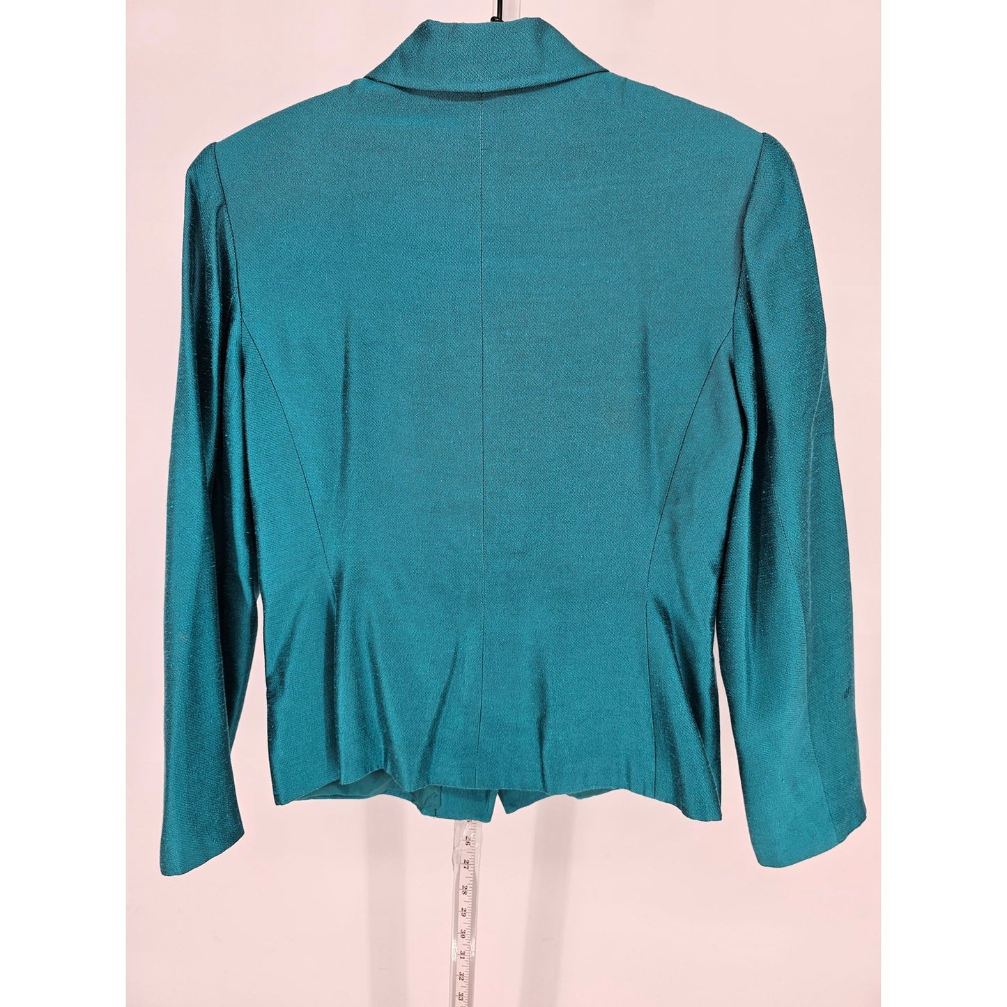 Vintage Kasper ASL Womens Sz 8 Teal Blue Blazer Jacket Career Formal