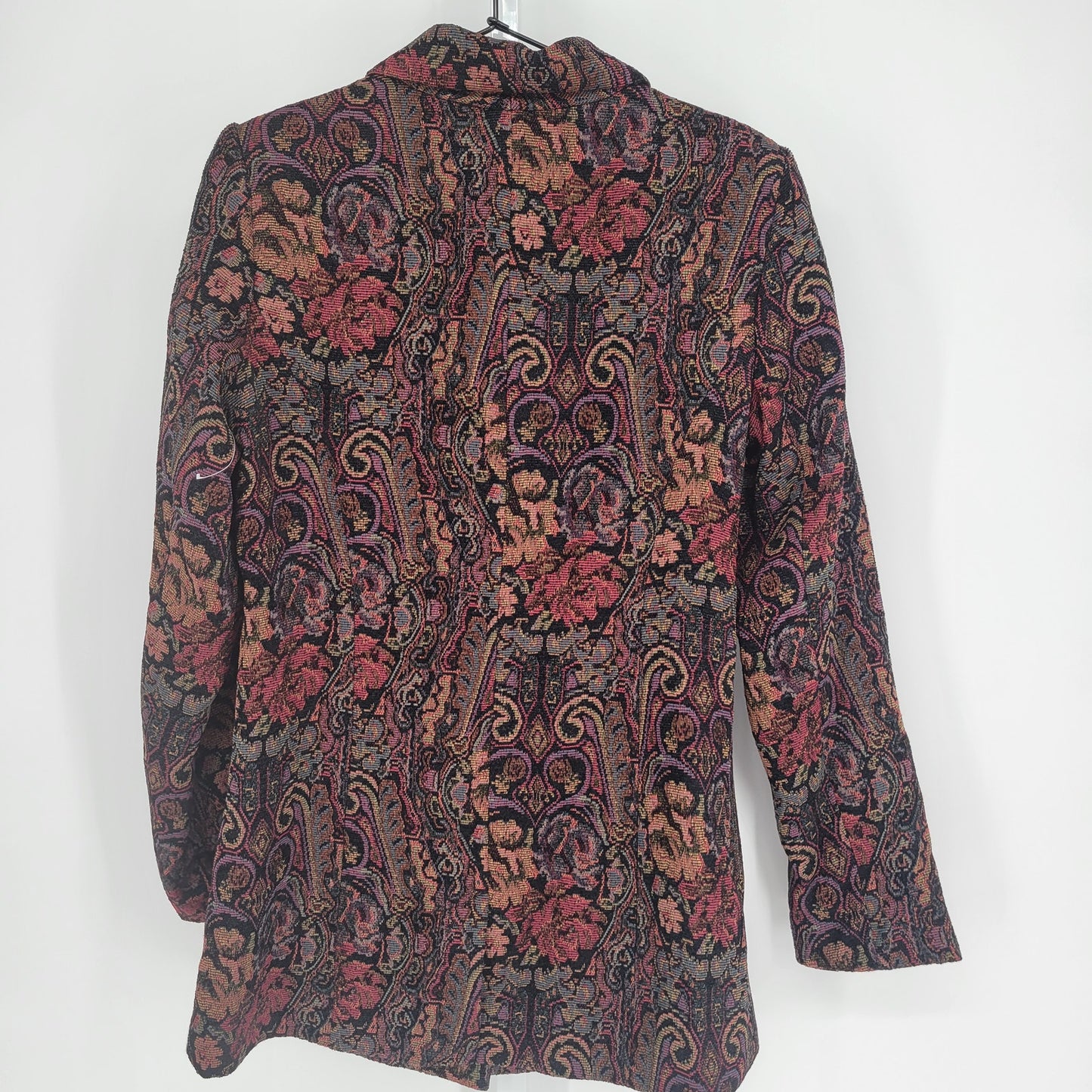Katherine New York Womens Sz M Vintage 1990s Blazer Tapestry Style Floral