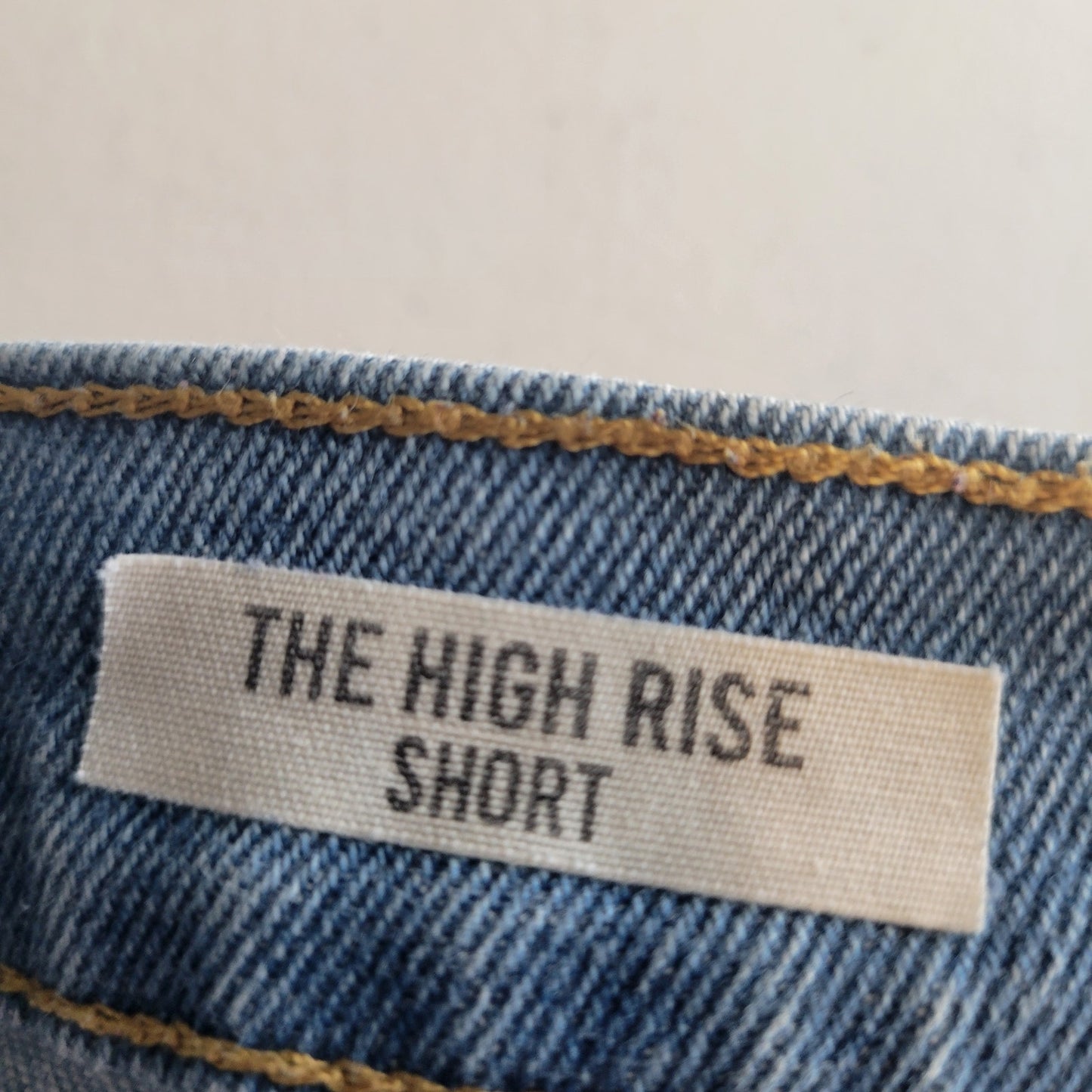 Kensie Jeans Womens Sz 4 High Rise Distressed Blue Jean Shorts