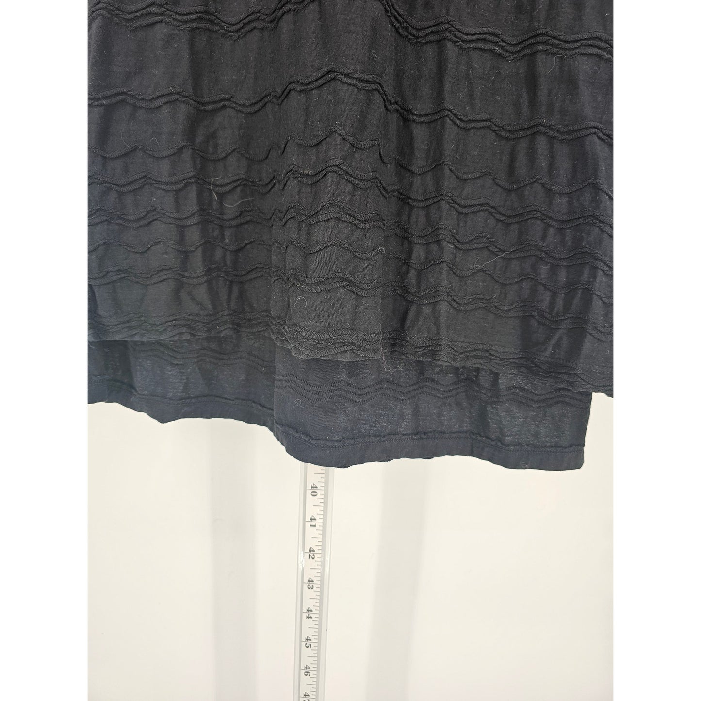 Mododoc Womens Sz S Sleeveless Knee Length Black Dress Textured Los Angeles