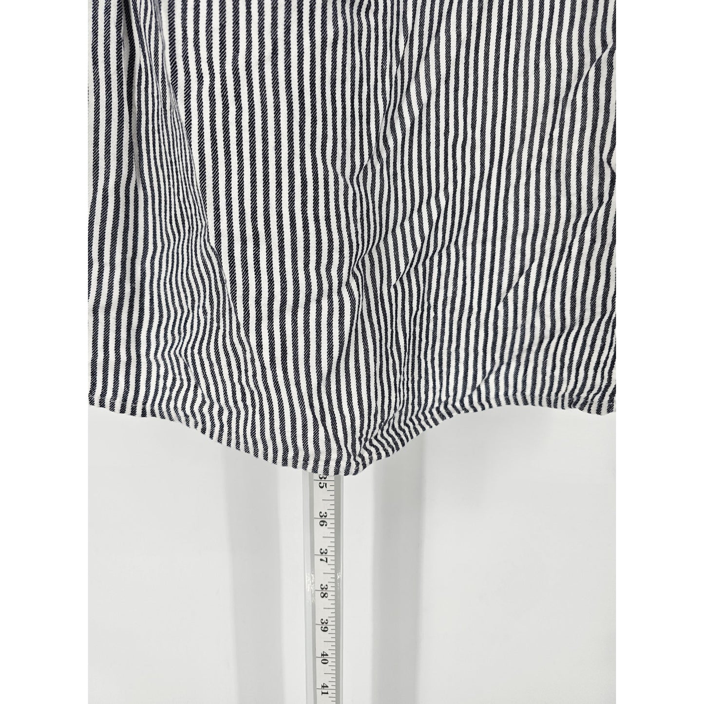 Old Navy Womens Sz S Long Sleeve Knee Length Peasant Style Dress Striped Tassel