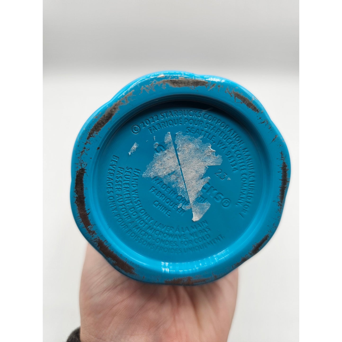 Starbucks Summer 2023 Tumbler Puffy Gradient Pink Orange Blue 24Oz Cold Cup