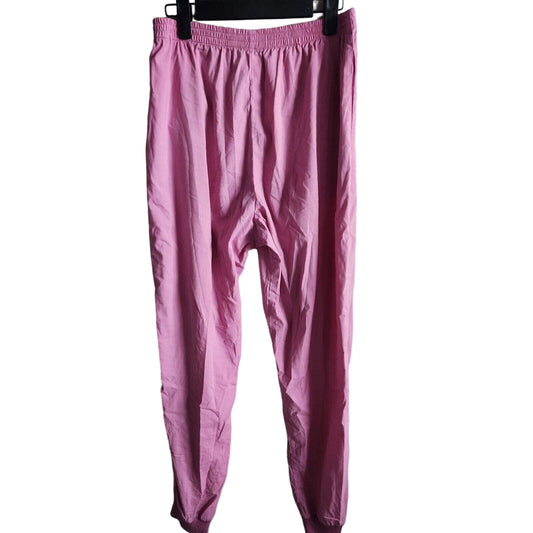 Vintage 1990s Tail Womens Sz M Pull On Track Pants Bright Pink
