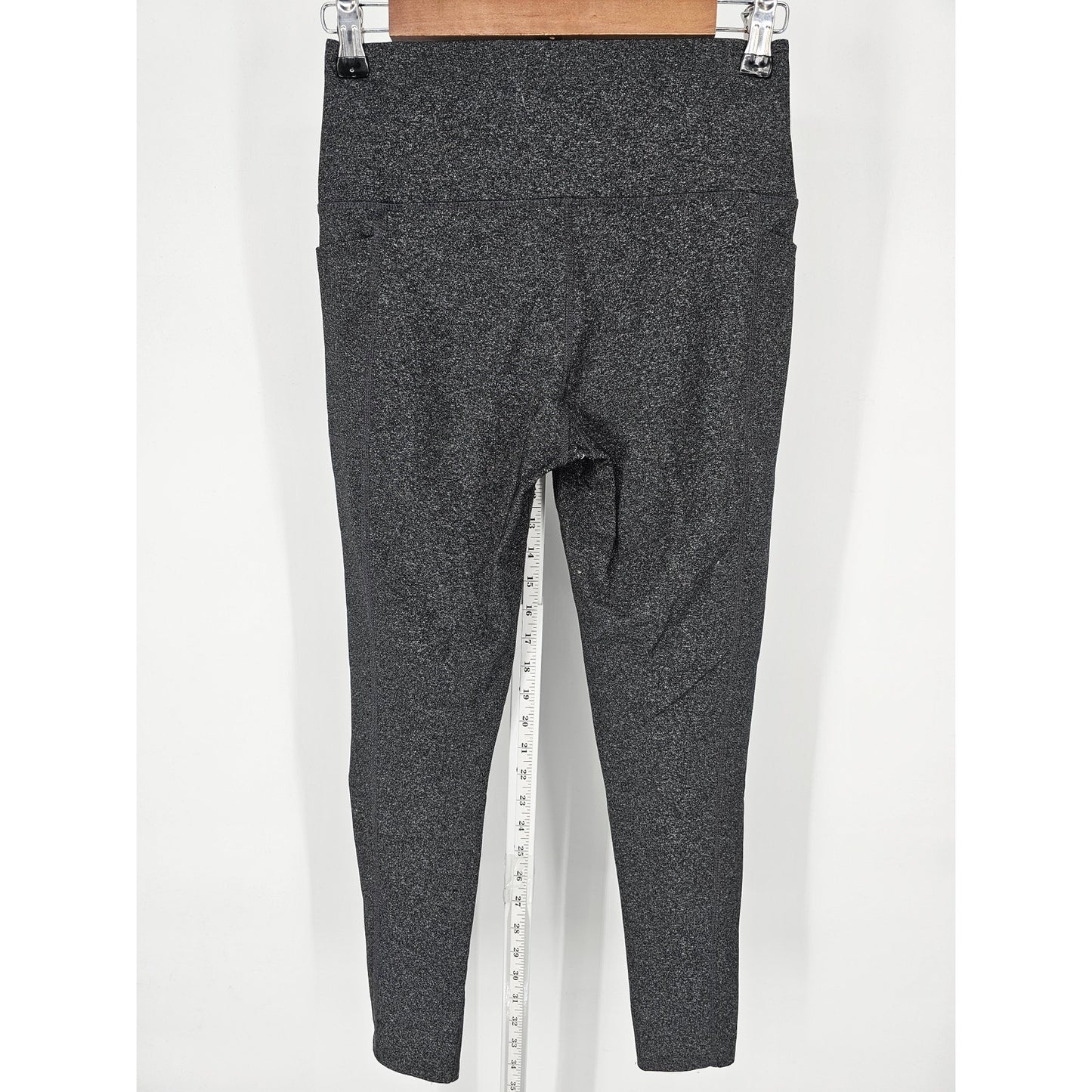 Skechers Womens Sz M High Waist Compression Athletic Pants Gray