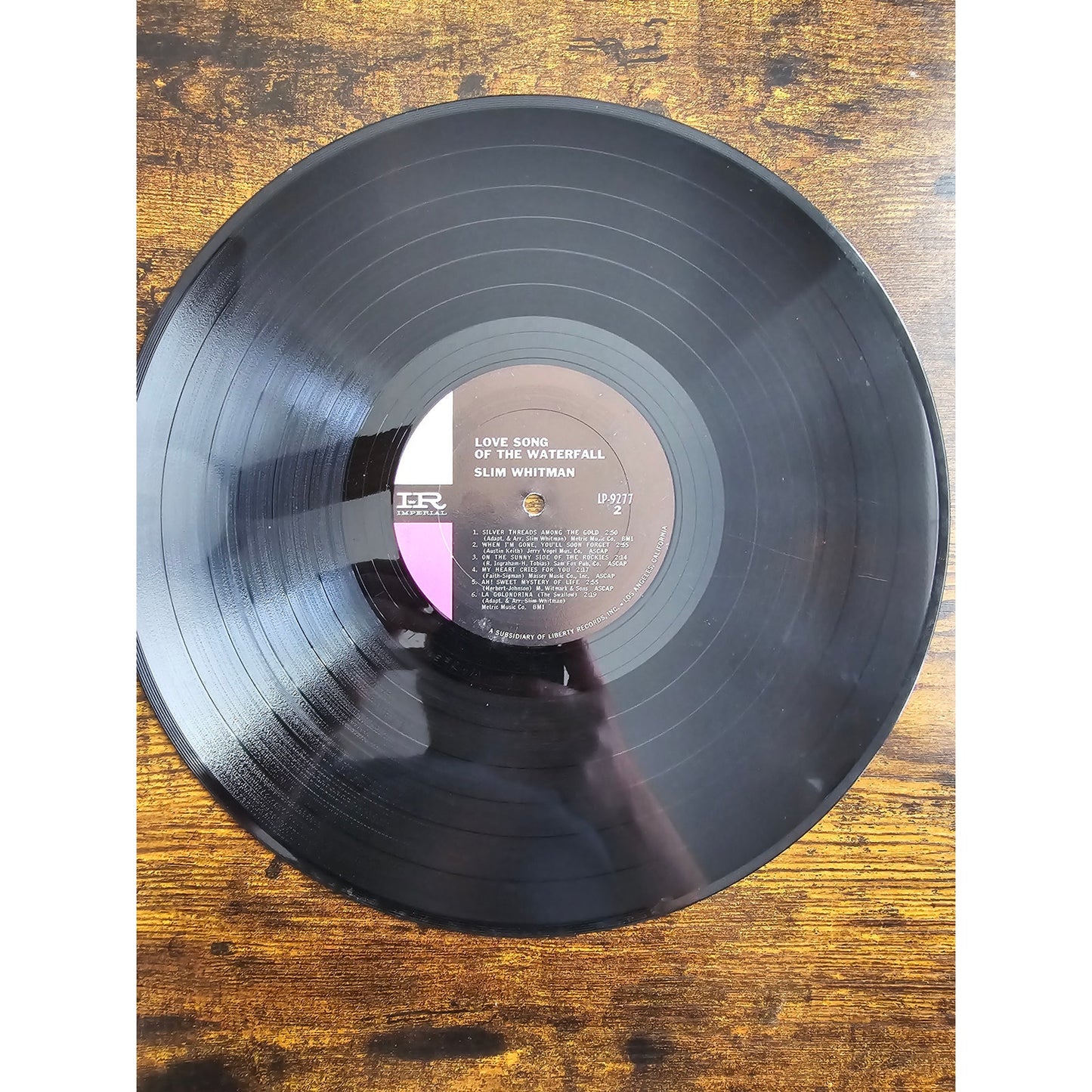 Vintage Slim Whitman Love Song of the Waterfall Imperial LP-9277