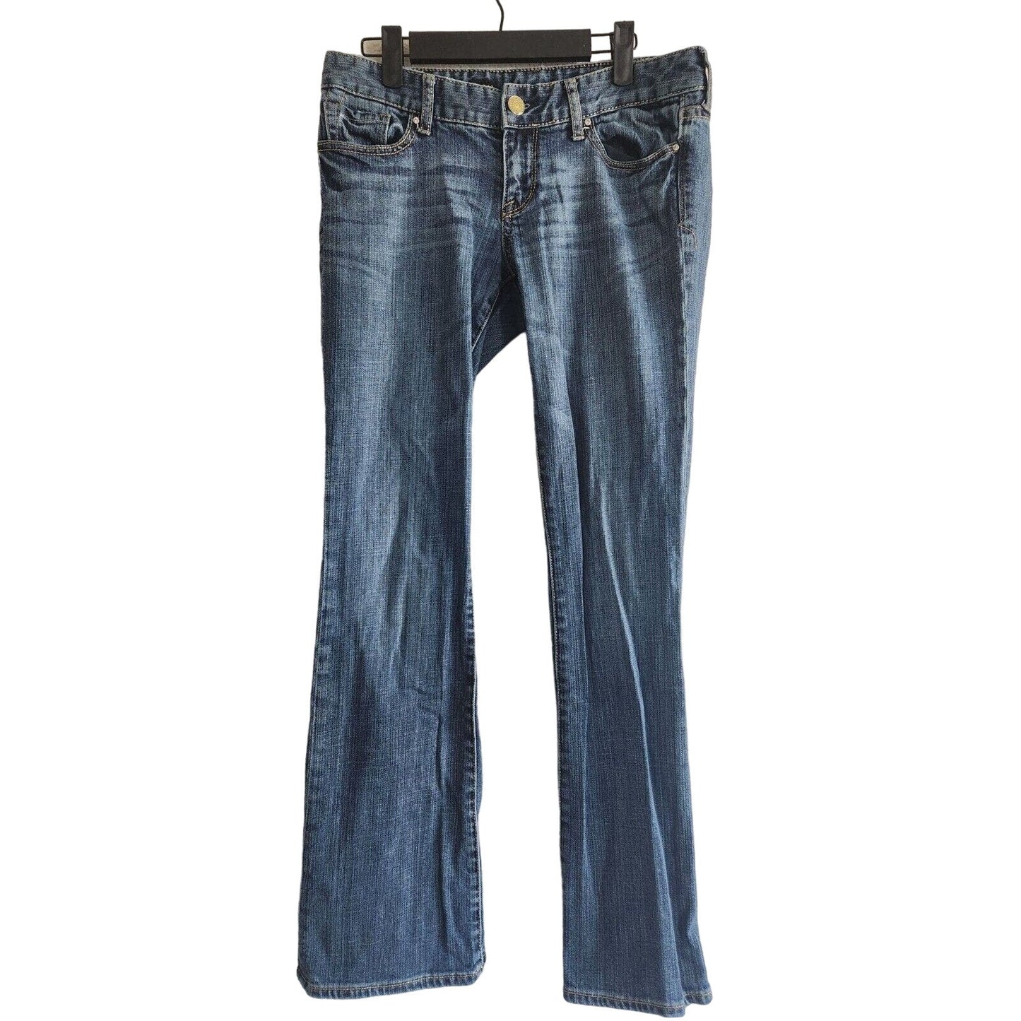 Express Womens Sz 6 Stella Bot Leg Bootcut Blue Jeans Medium Wash