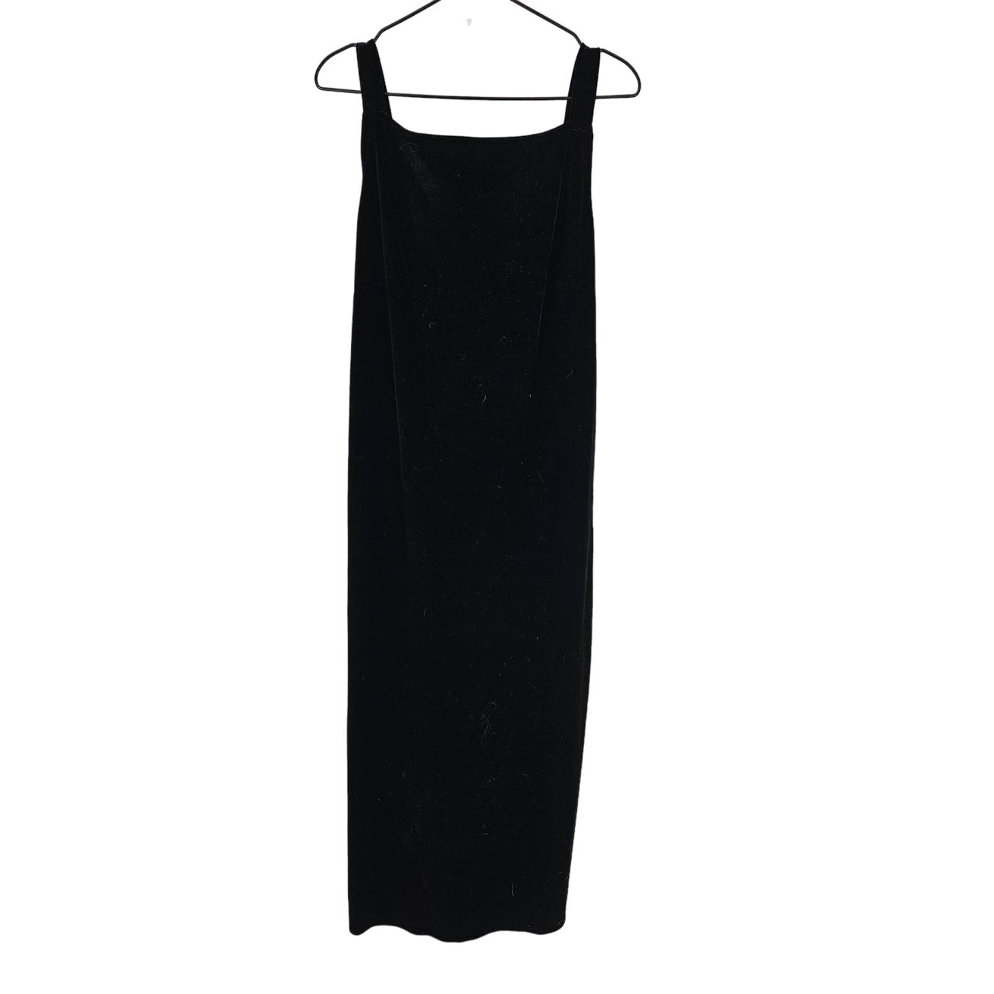 Helene Blake Womens Sz L Maxi Length Black Velvet Formal Sleeveless Dress