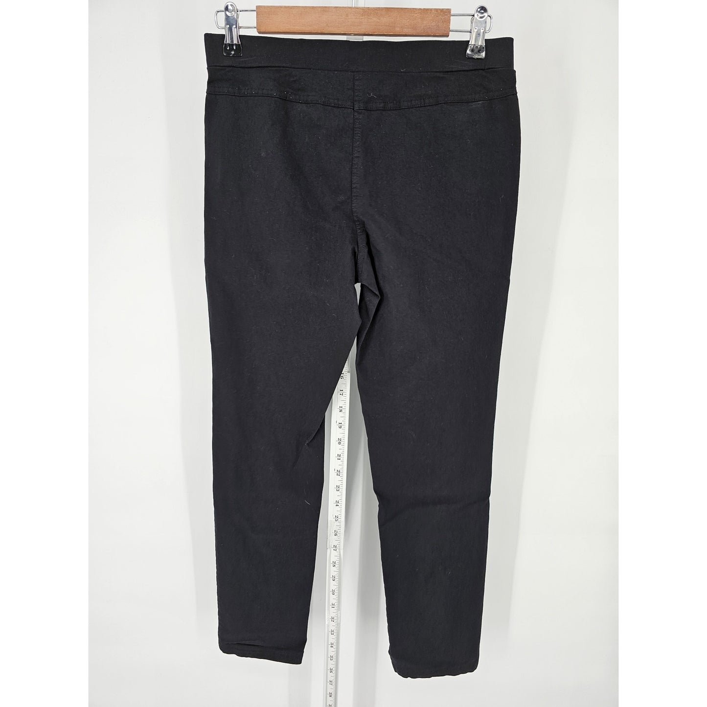 Alfani Womens Sz 4 Pull On Slim Leg Dress Pants Solid Black