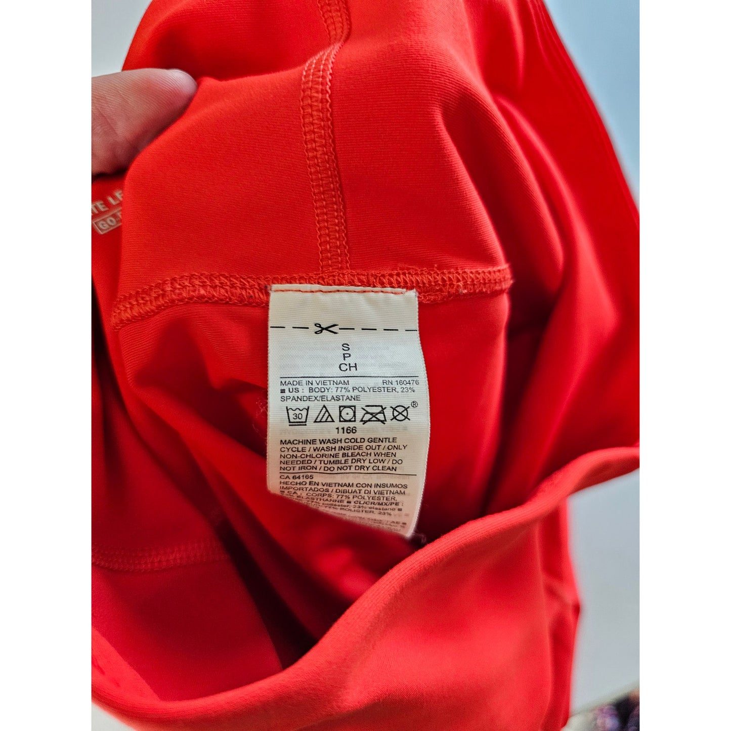 Old Navy Active Womens Sz S Elevate Legging Compression Orange