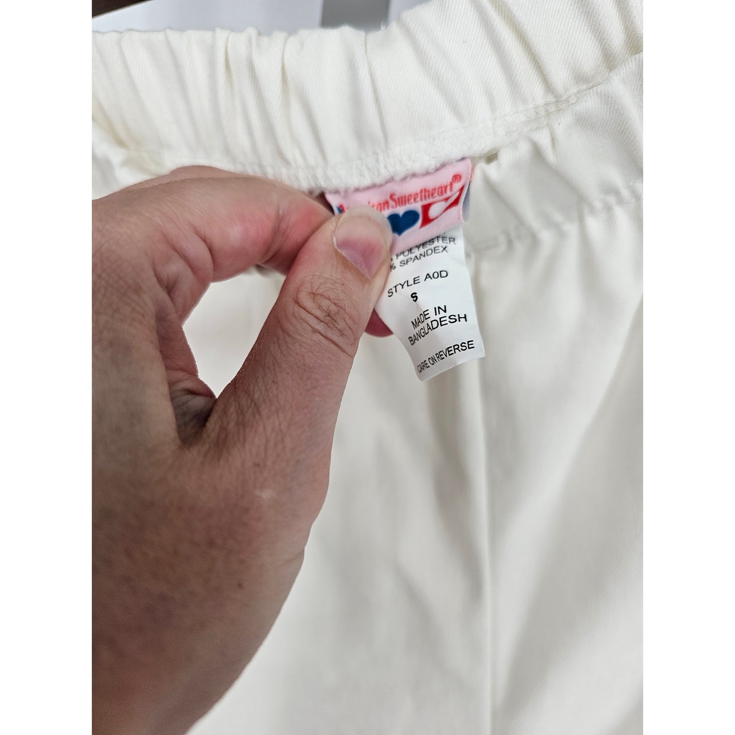 Vintage 1990s American Sweetheart Womens Sz S Pull On High Waist Pants White