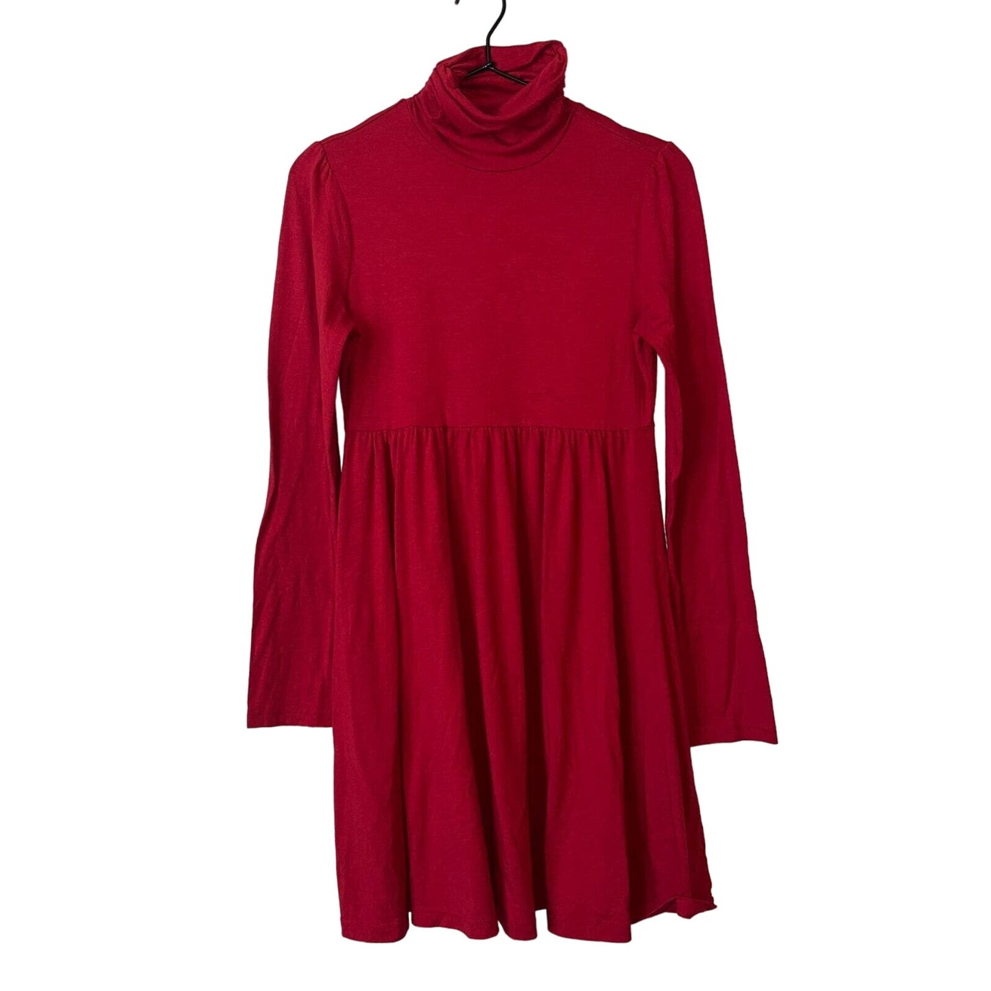 Personal Identity Womens Sz M Cowl Neck Long Sleeve Dress Red A Line