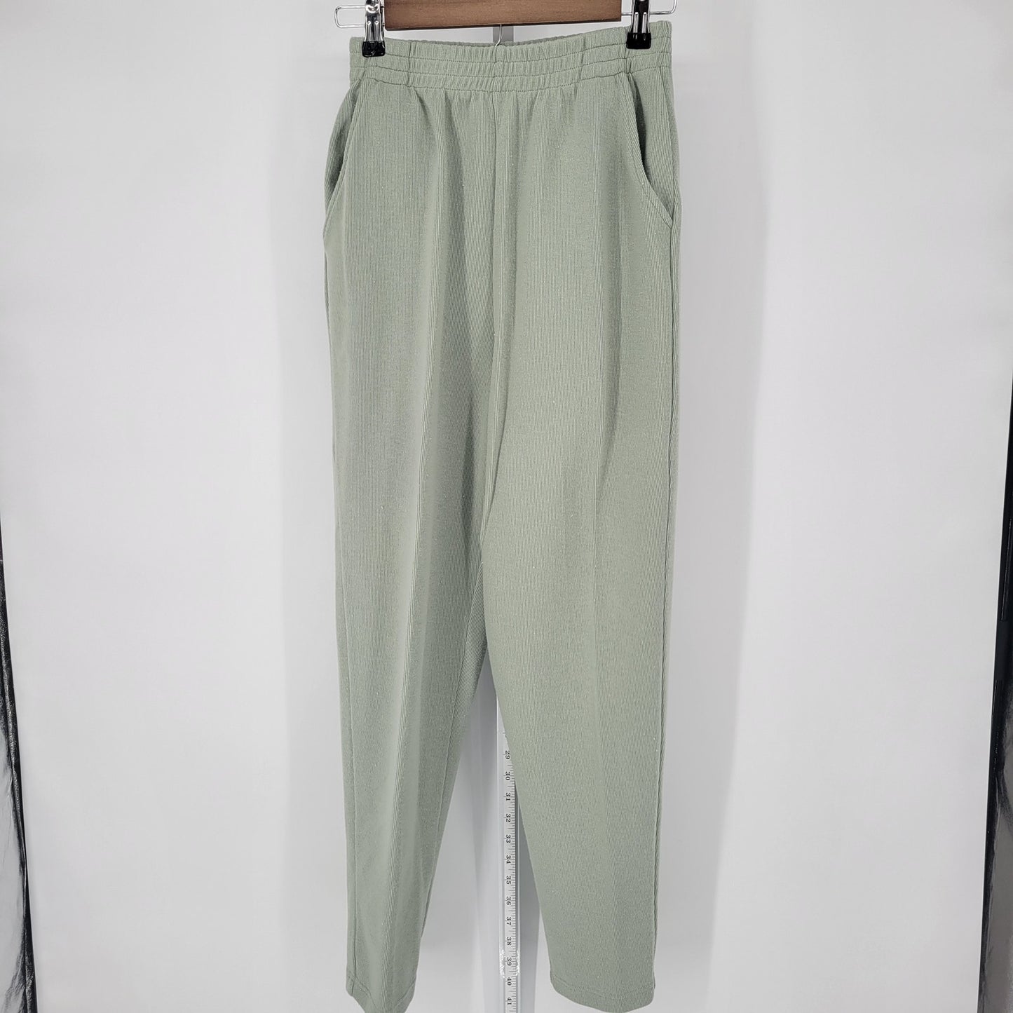 Dressbarn Womens Sz M High Waist Pull On Dress Pants Sage Green