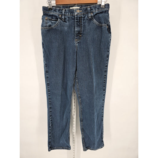 Vintage Riders Womens Sz 8P Petite Bootcut Blue Jeans Medium Wash Cotton