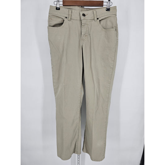 Riders by Lee Womens Sz 8P Petite Bootcut Khaki Pants Jeans Beige Tan