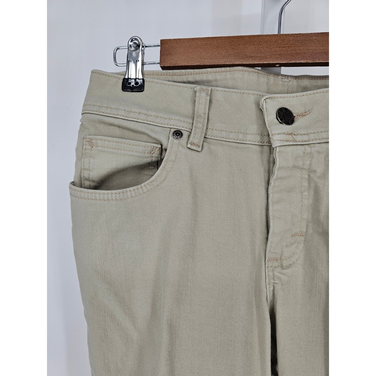 Riders by Lee Womens Sz 8P Petite Bootcut Khaki Pants Jeans Beige Tan
