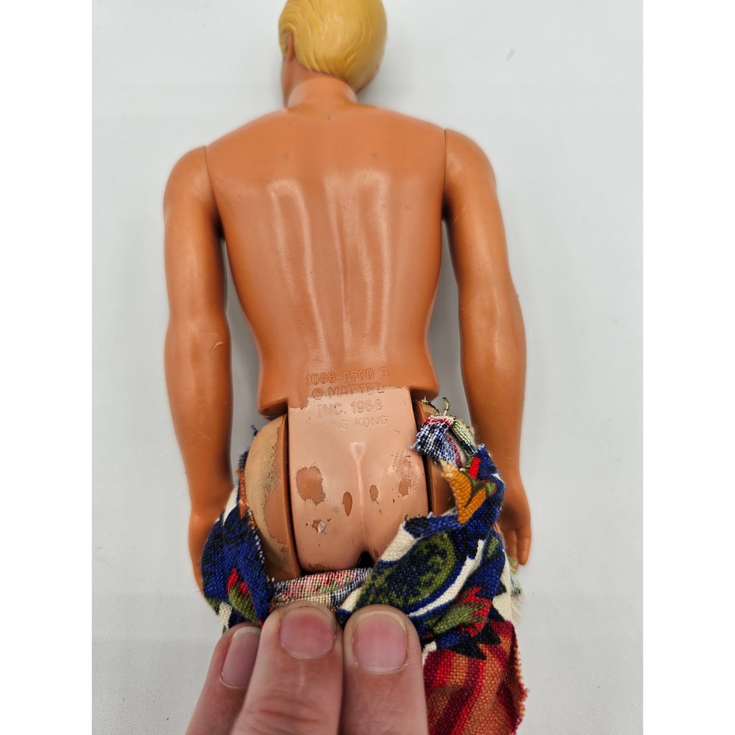 Vintage 1987 Mattel Barbie KEN Molded Hair Doll Blonde Blue Eyes