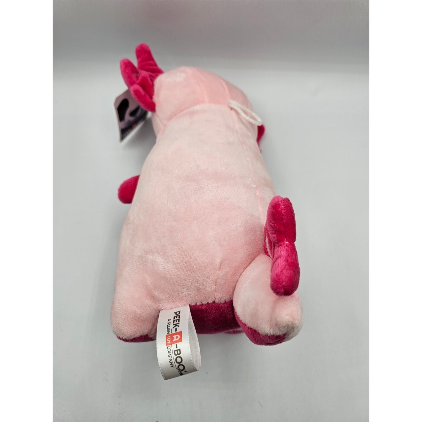 Peek A Boo Pink Axolotl Standing Plush Stuffed Animal 15" NEW