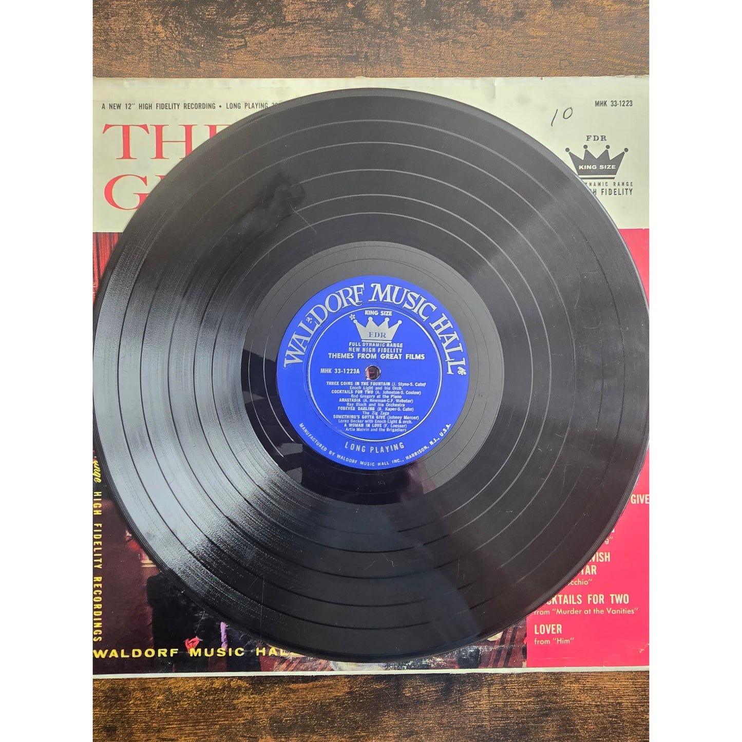Vintage Themes from Great Films Waldore Music Hall MHK 33-1223 LP