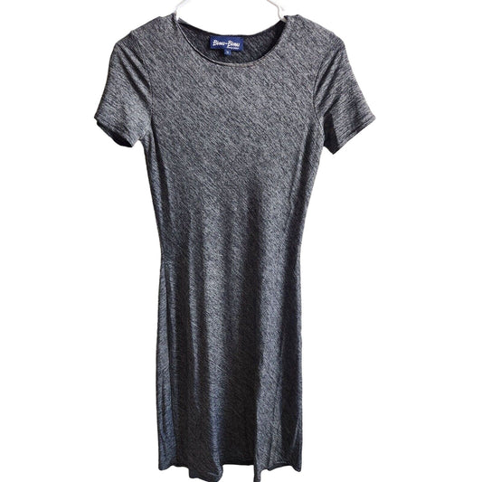 Vintage Bisou Bisou Womens Sz S Knee Length Short Sleeve Dress Gray