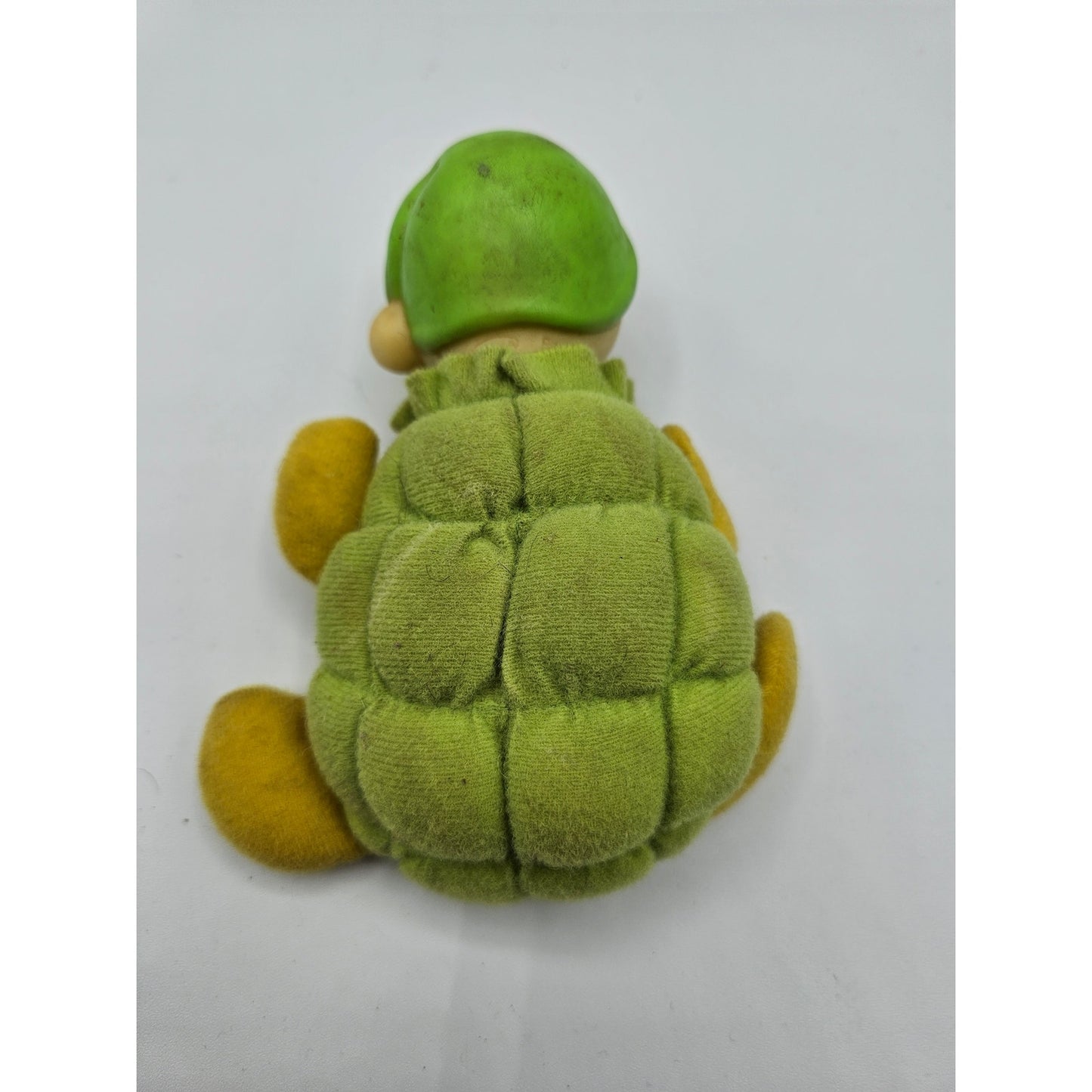 Vintage 1991 Glow Glo Worm Hug Me Kids Plush Turtle Green