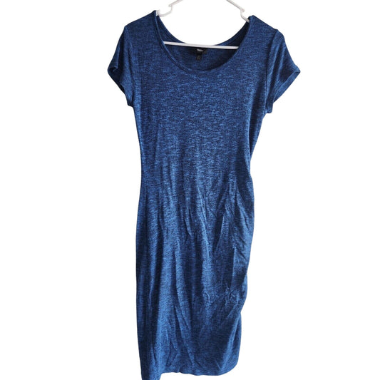 Mossimo Womens Sz S Fitted T Shirt Dress Blue Short Sleeve