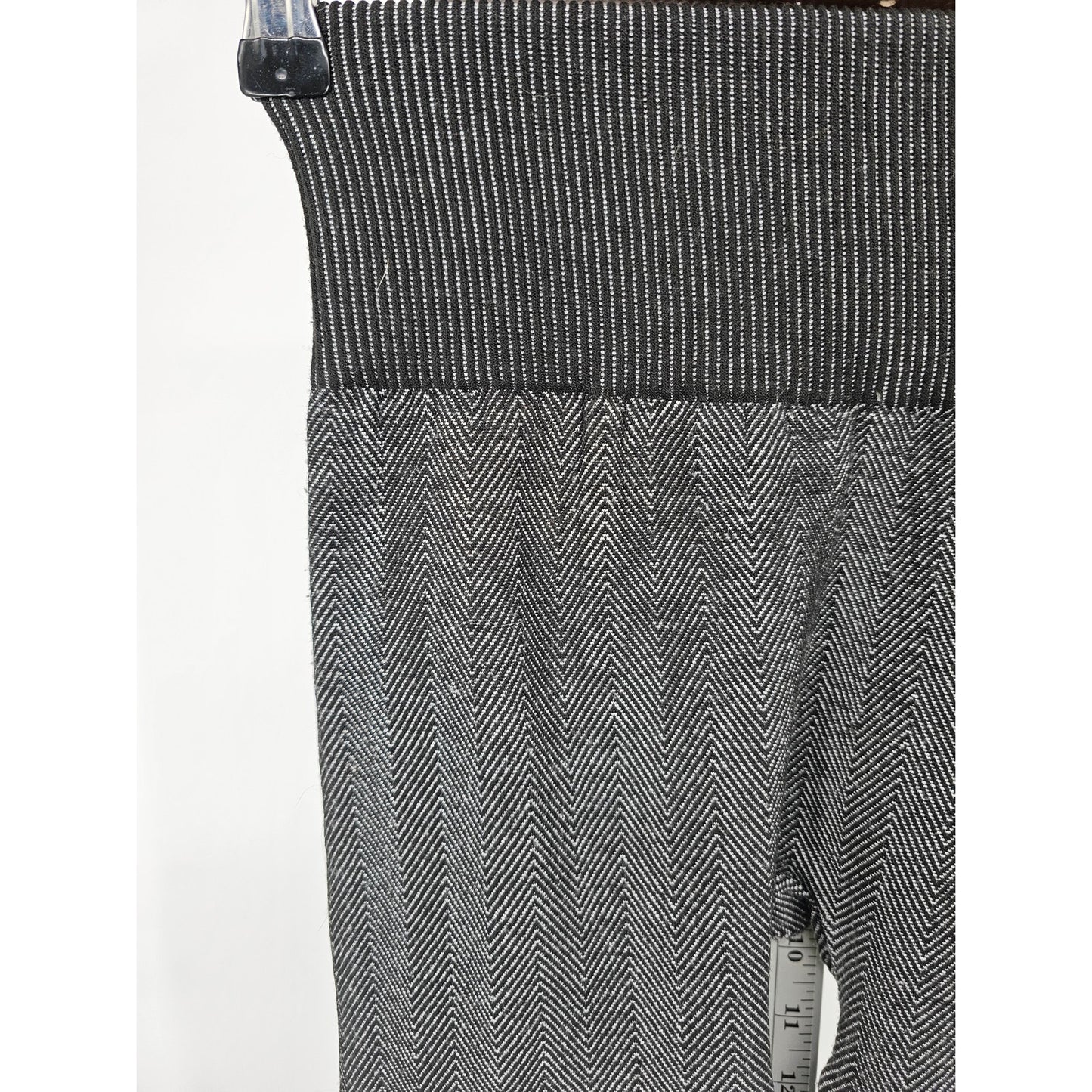 Maze Womens Sz S Compression Leggings High Waist Gray Chevron