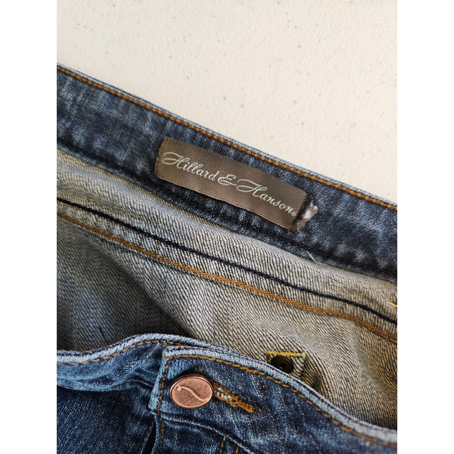 Hillard & Hanson Womens Sz 16 Bootcut Blue Jeans Medium Wash