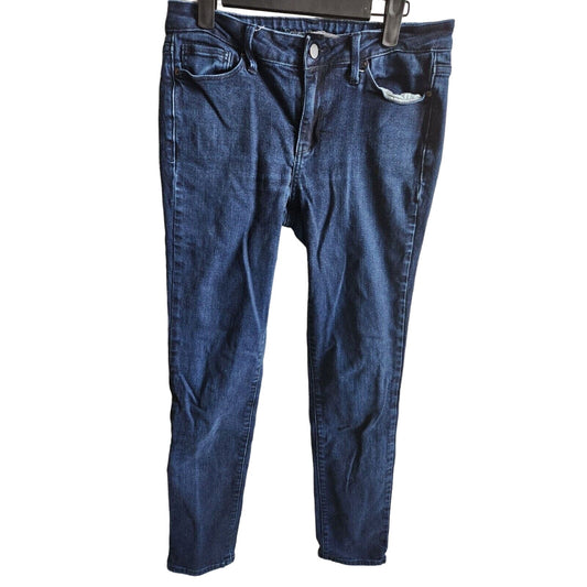 Calvin Klein Womens Sz 8 Dark Wash Skinny Blue Jeans