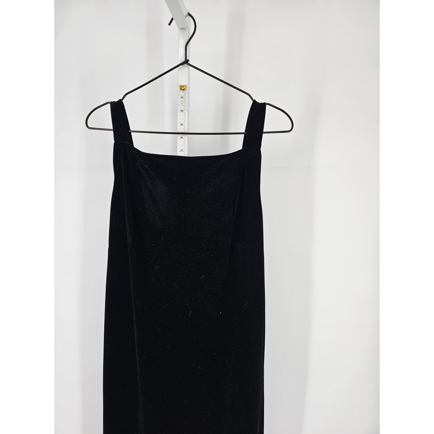 Helene Blake Womens Sz L Maxi Length Black Velvet Formal Sleeveless Dress