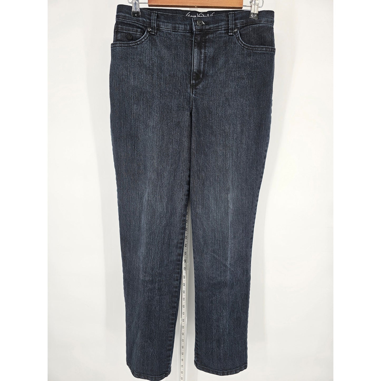 Gloria Vanderbilt Womens Sz 6 All Around Slimming Effect Blue Jeans Dark Wash