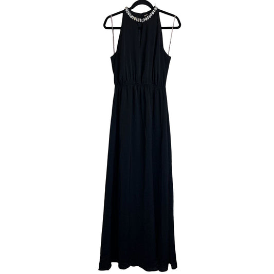 Forever 21 Contemporary Womens Sz M Maxi Dress Black Formal