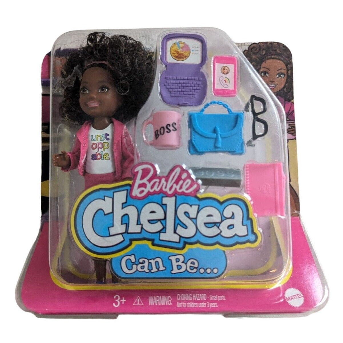 Barbie Chelsea Can Be Playset Chelsea Business Woman 6" Doll & Accessories