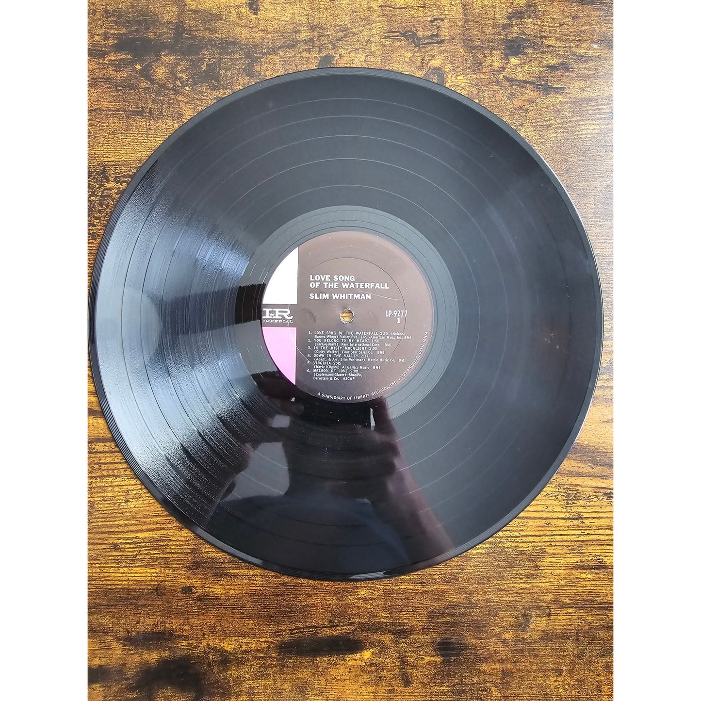 Vintage Slim Whitman Love Song of the Waterfall Imperial LP-9277