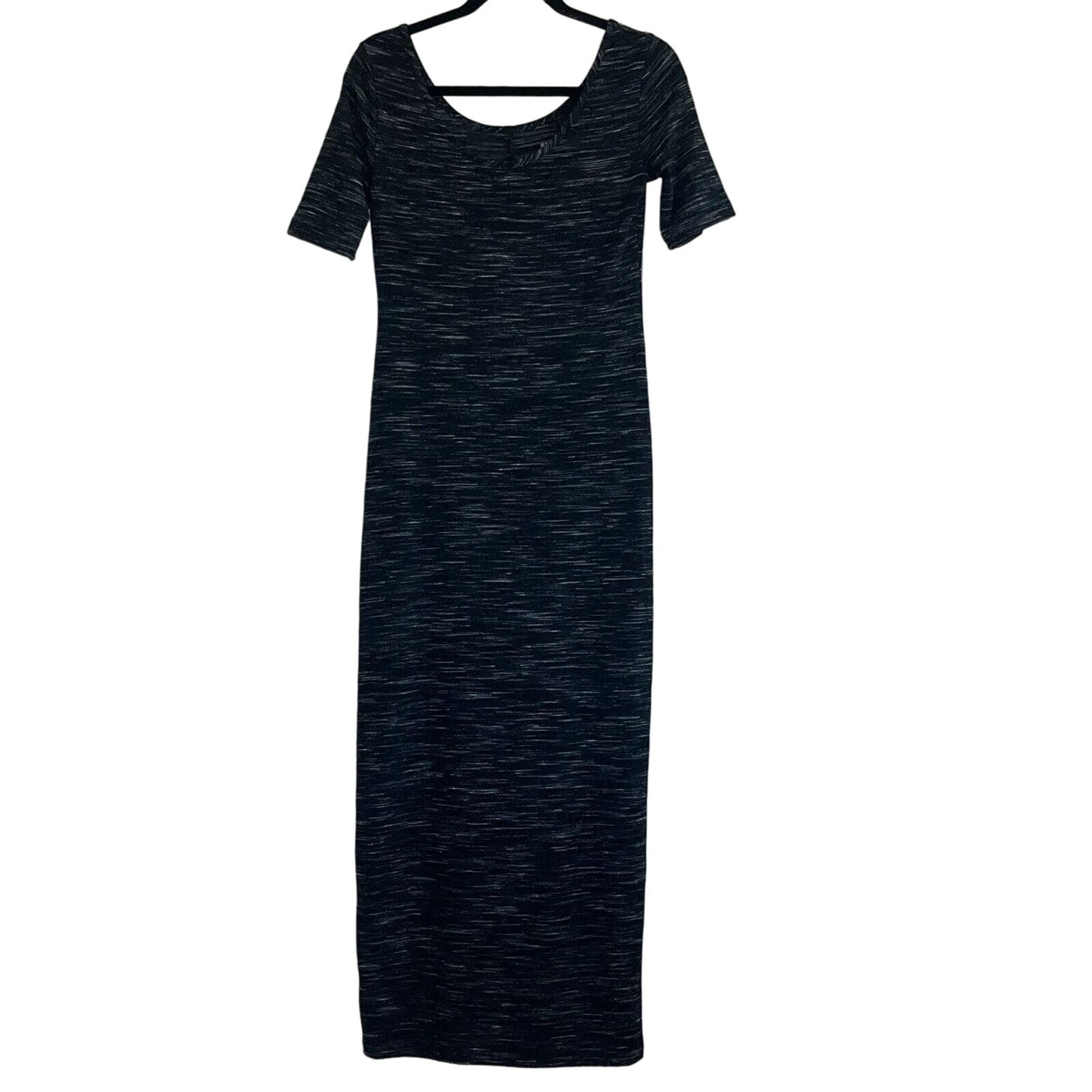 Mossimo Womens Sz S Short Sleeve Maxi Dress Black White