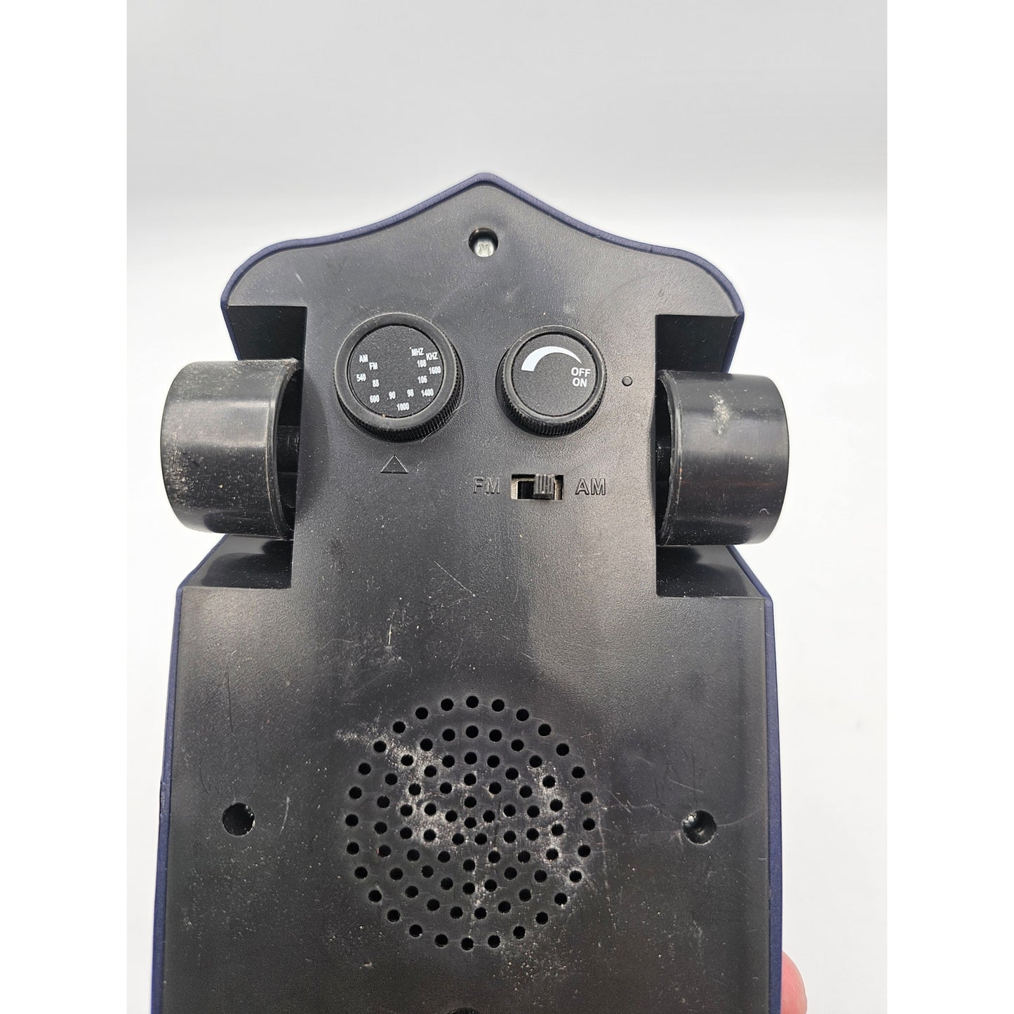 Vintage Navy Blue Car Shaped - AM/FM Radio Transistor Novelty No Box