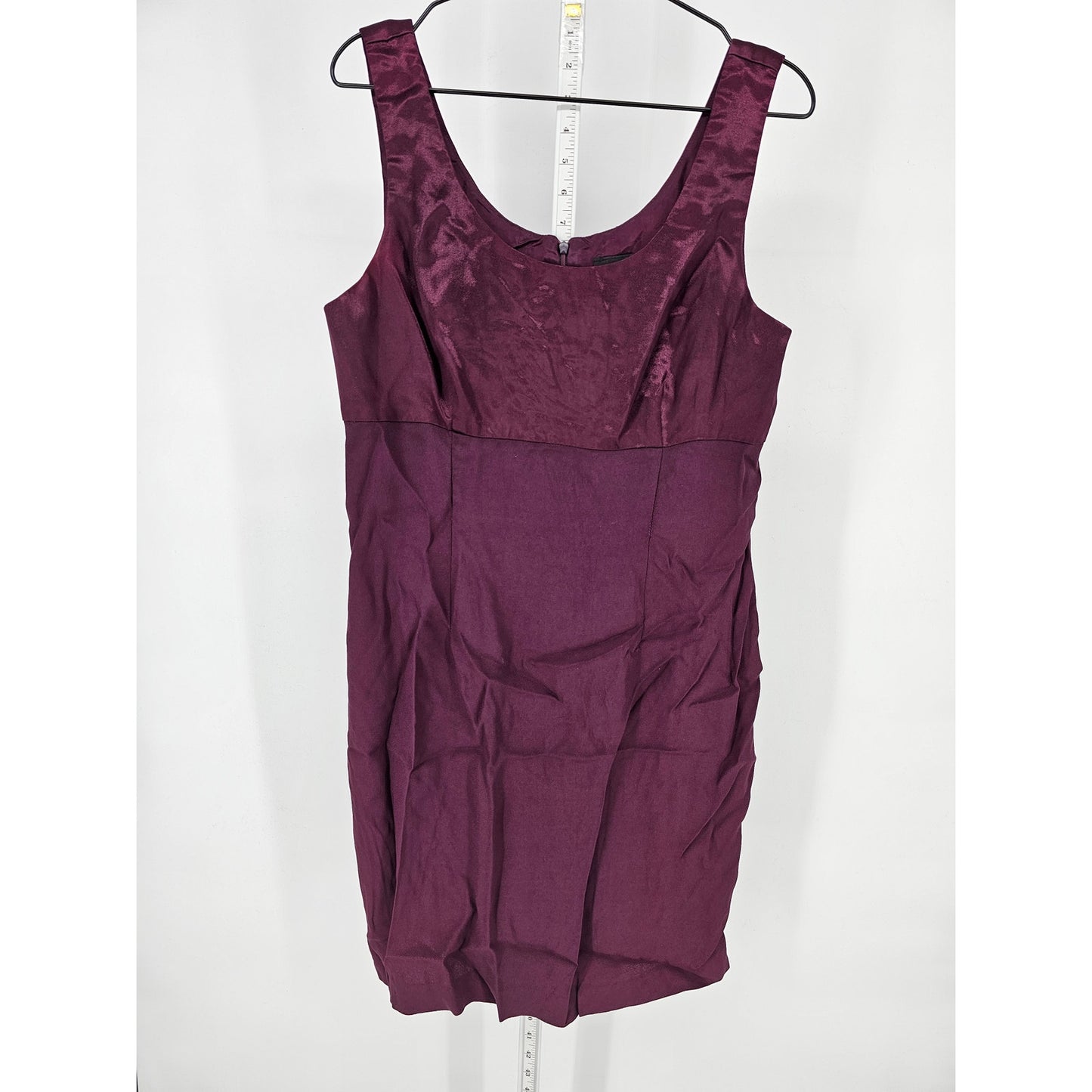 JR Nites by Caliendo Womens 14 Knee Length Formal Dress Plum Purple Sleeveless