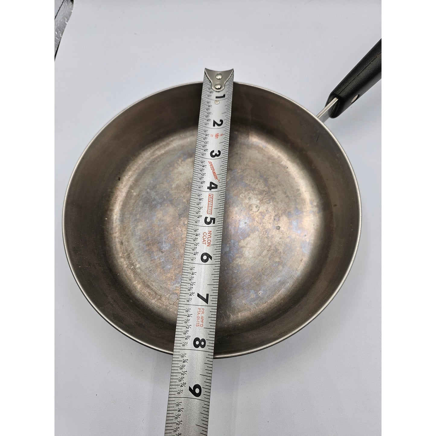 Vintage Revere Ware Skillet Fry Pan Pre 1968 Copper Clad Stainless Steel 8 in