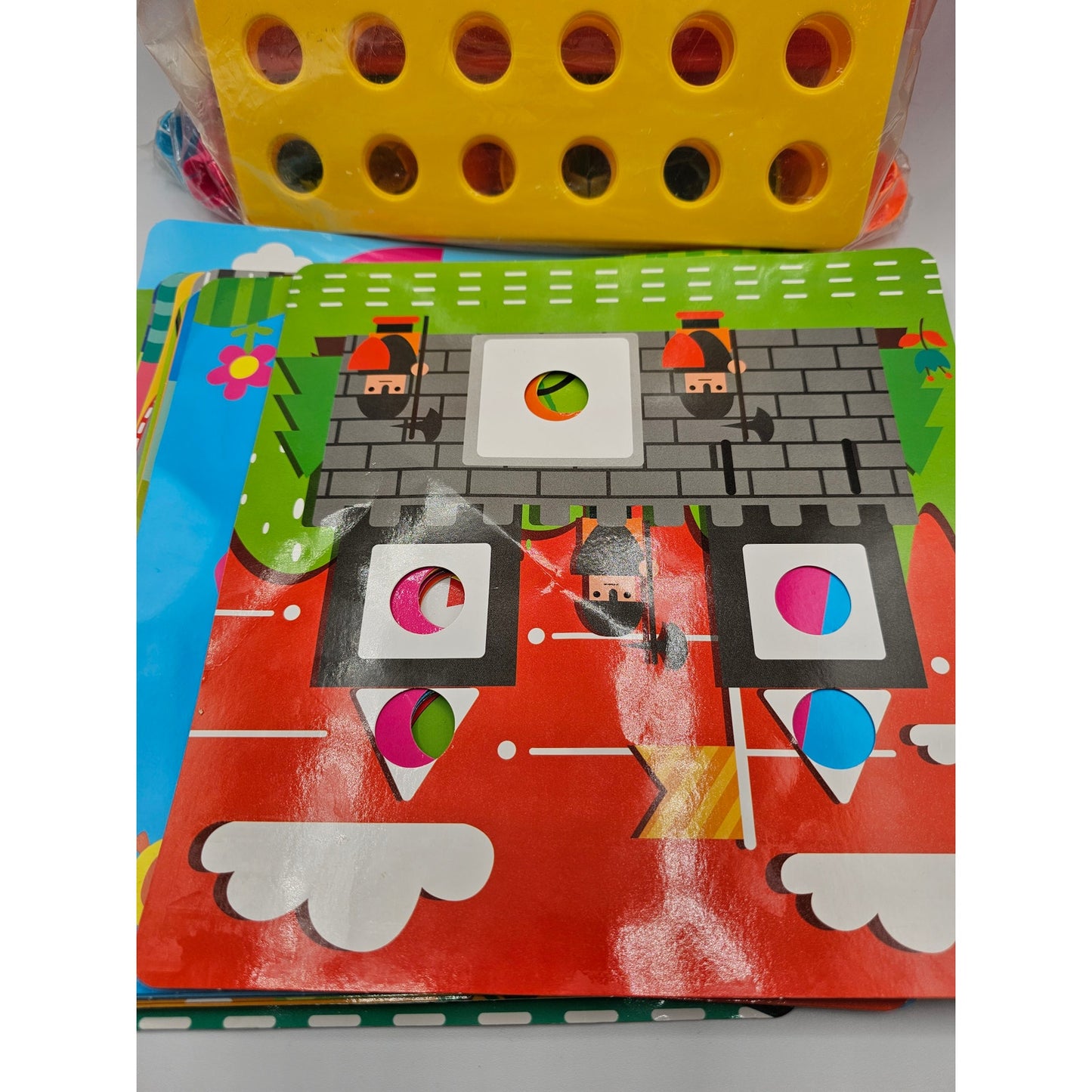 Learning Minds Peg Button Preschool Matching Toy Educational Set