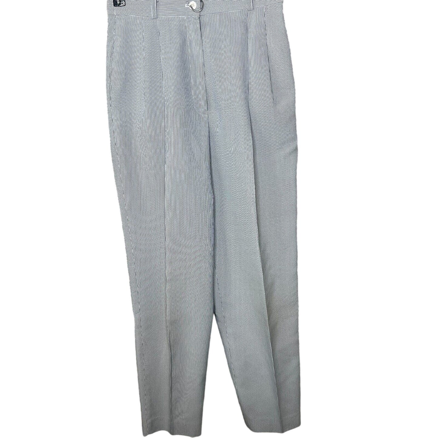 Vintage Petite Sophisticate Womens 6p High Waist Dress Pants Pinstripe