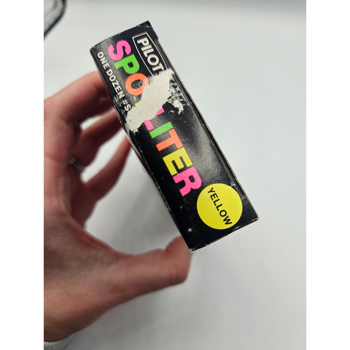 Vintage Set of 12 Pilot Spotliter Yellow Highlighters NEW