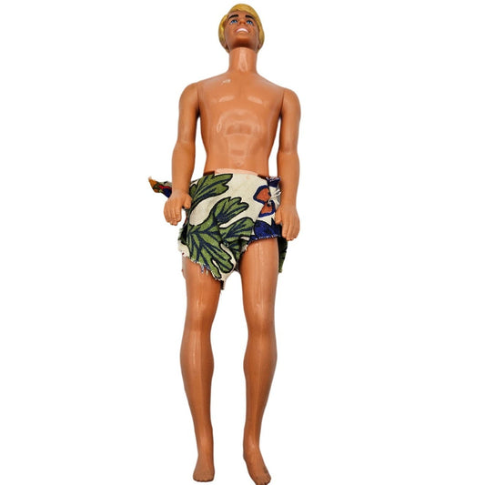 Vintage 1987 Mattel Barbie KEN Molded Hair Doll Blonde Blue Eyes