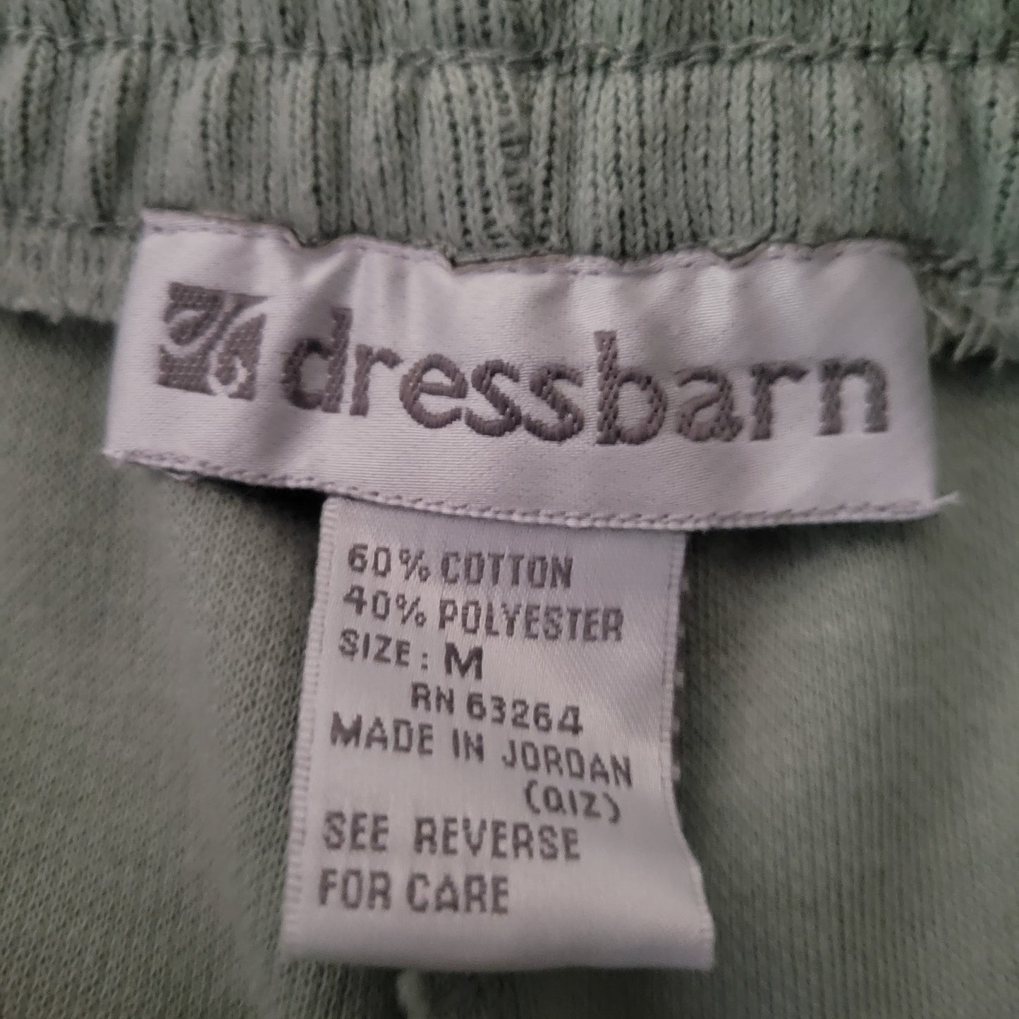 Dressbarn Womens Sz M High Waist Pull On Dress Pants Sage Green