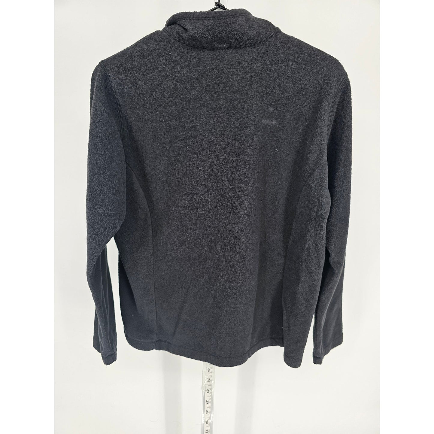Lands End Womens Sz S 1/4 Zip Fleece Sweatshirt Sweater Black