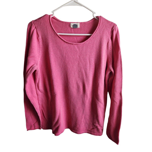 Old Navy Womens Sz L Lightweight Knit sweater Bubblegum Pink